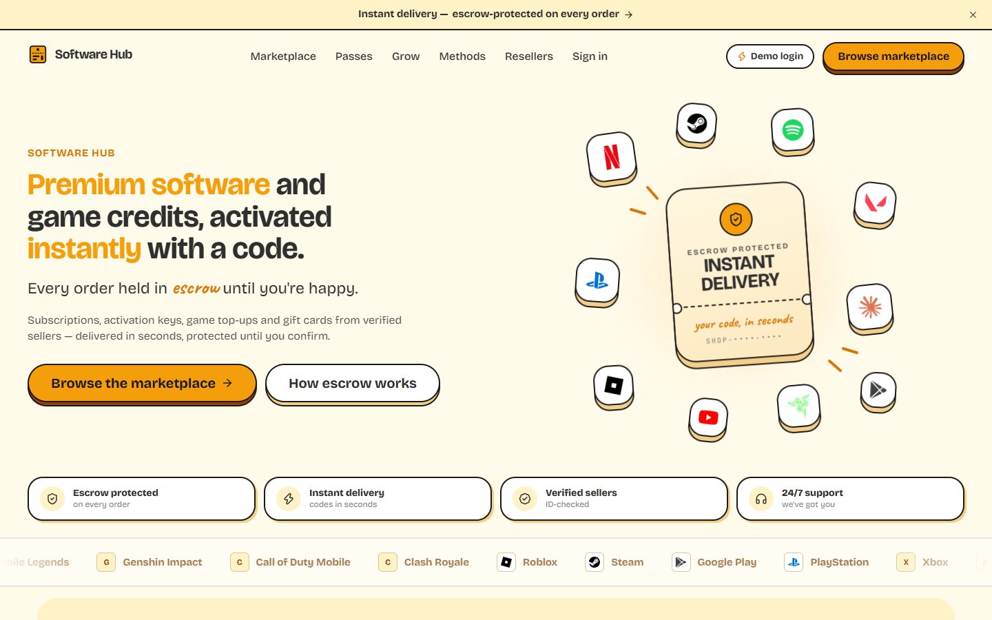 Software Hub website built by Vaslix